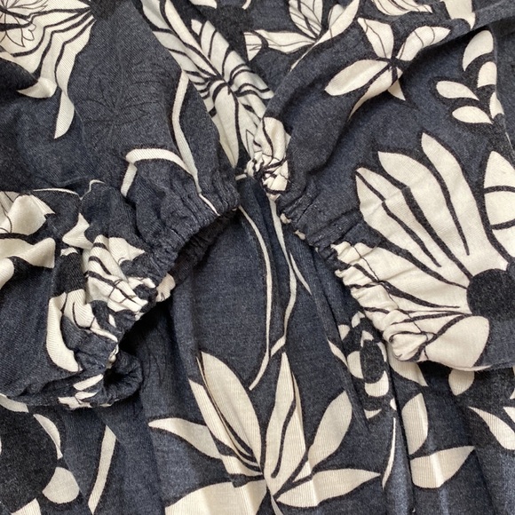 Old Navy Abstract Floral Faux Wrap Dress - Picture 7 of 7